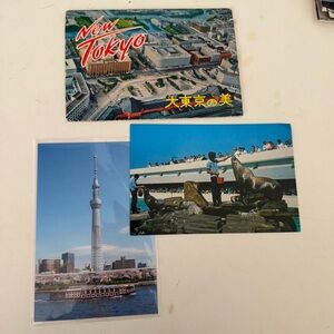 Vintage New Tokyo Japanese Postcards Set Plus Ocean Park And Tokyo Skytree